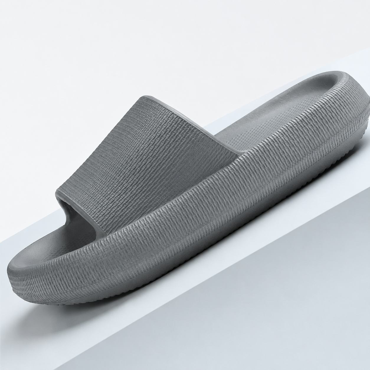 Cushioned Vertical Striped Indoor Outdoor Slide Sandals For Men