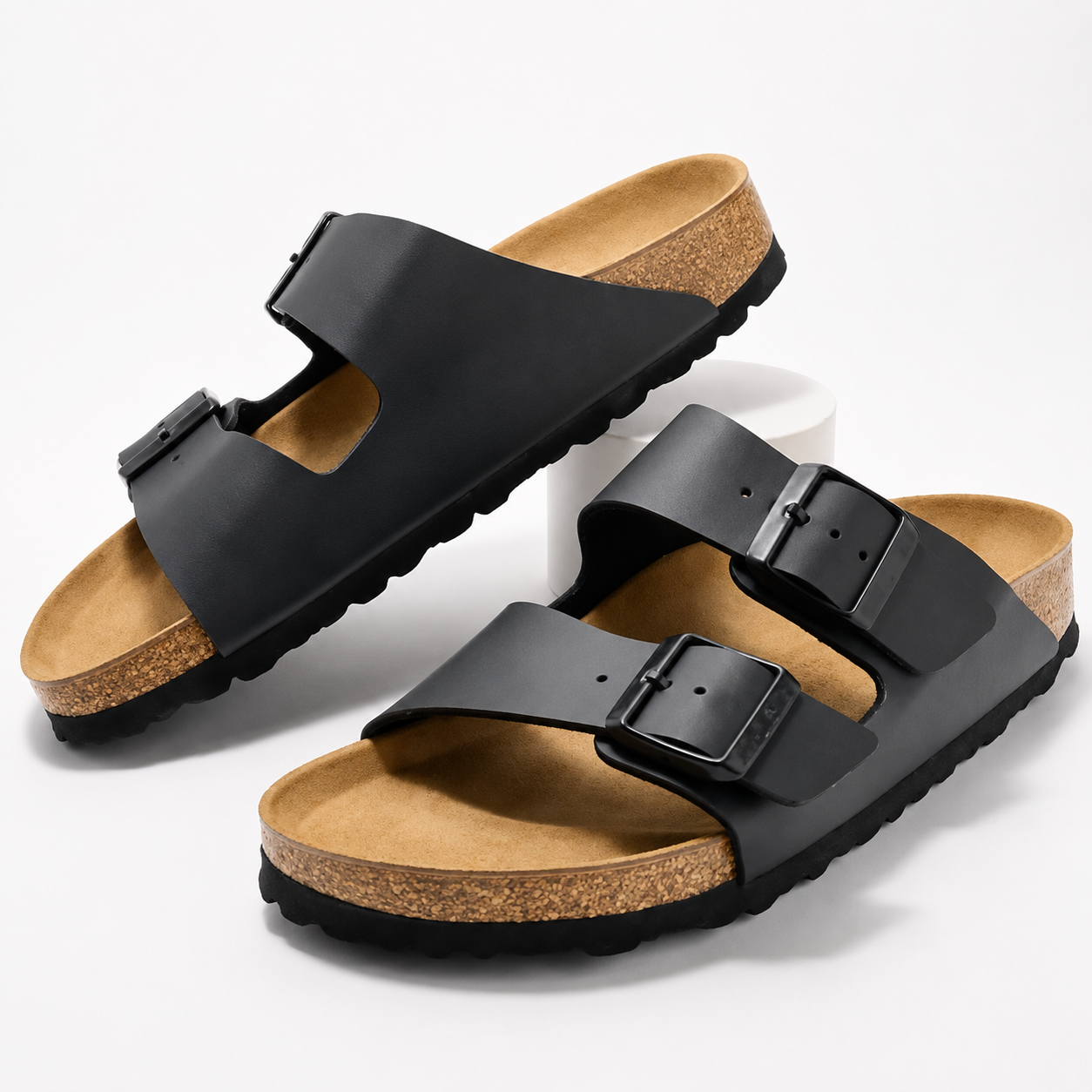 Two Strap Slide Sandals With Strap For Men