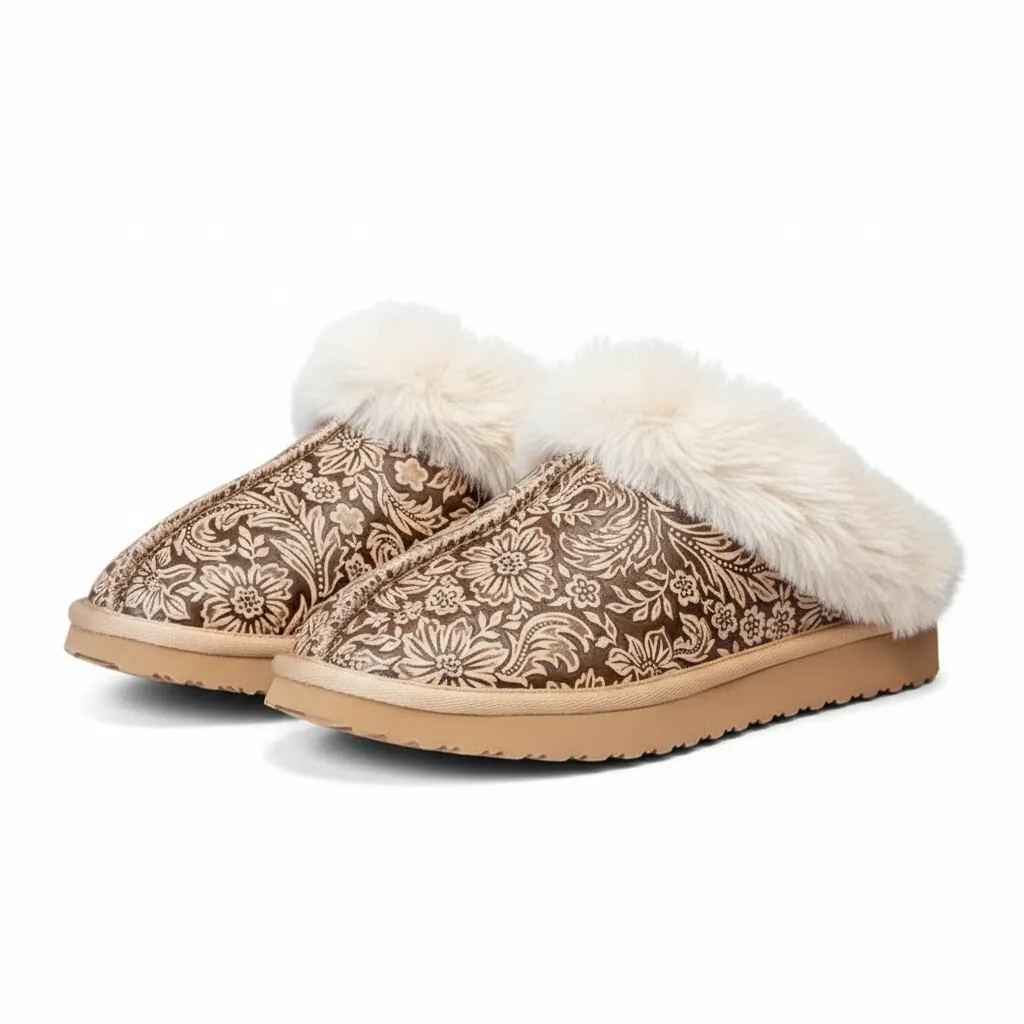 Embossed Lolly Slipper For Women