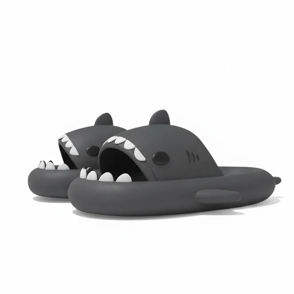 Indoor And Outdoor Shark Slippers