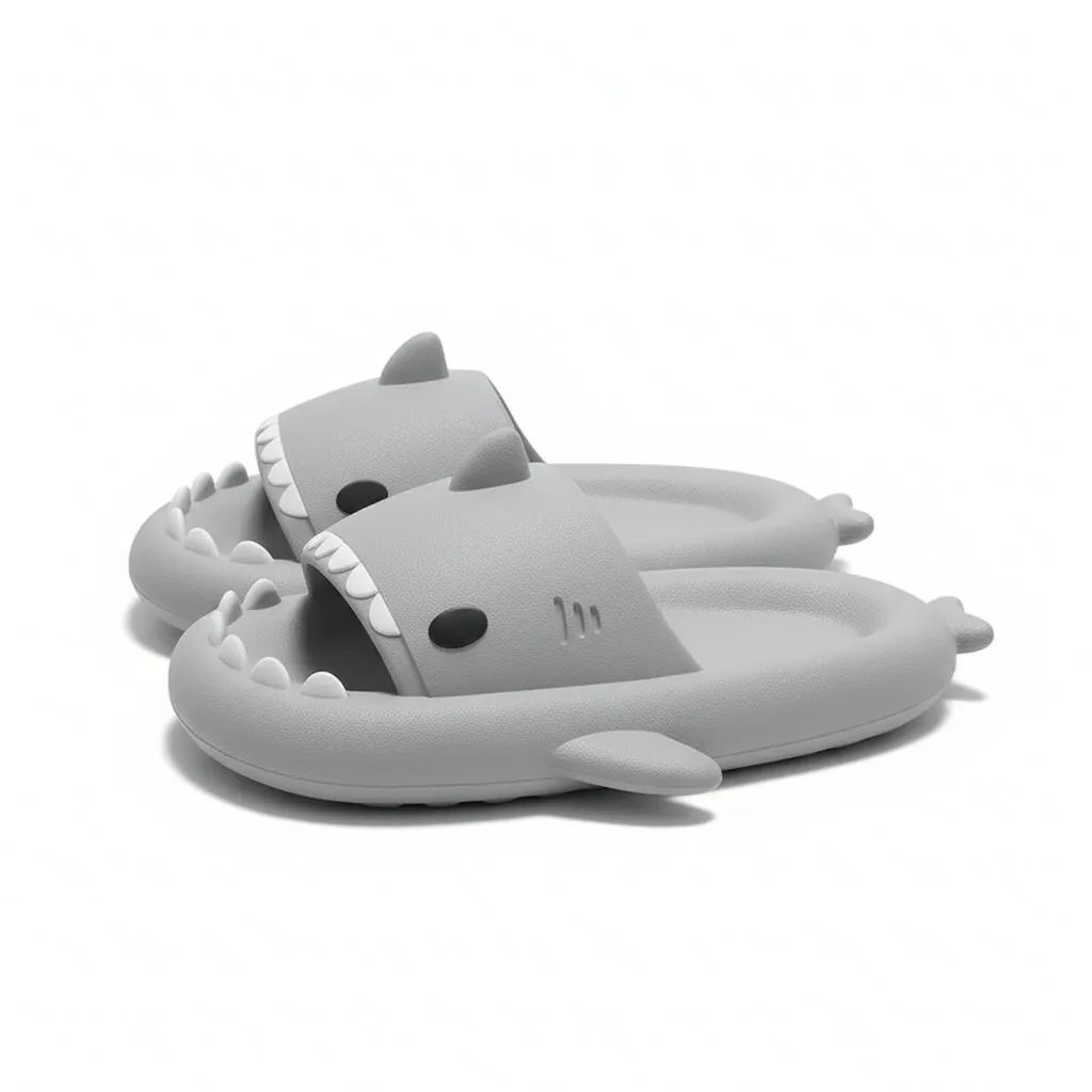 Men & Women Shark Slippers Thick Bottom Flip Flops
