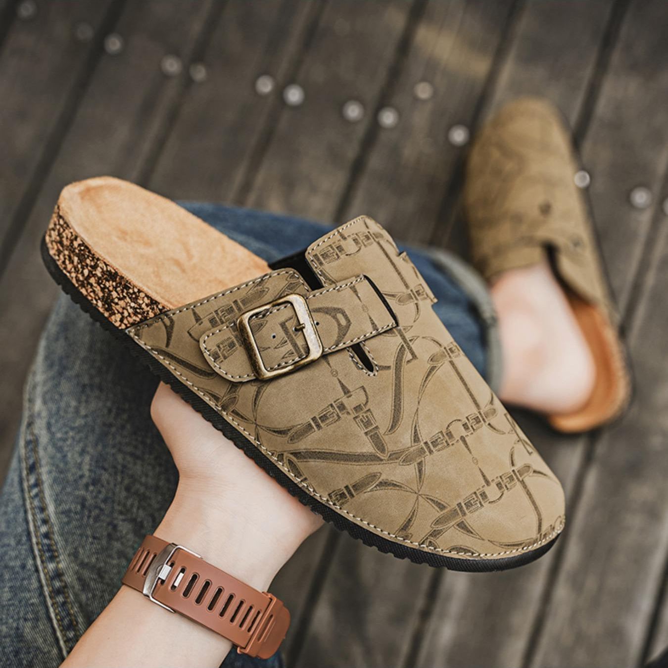 Casual Fashion Flat Slip On Mules Sandals For Men