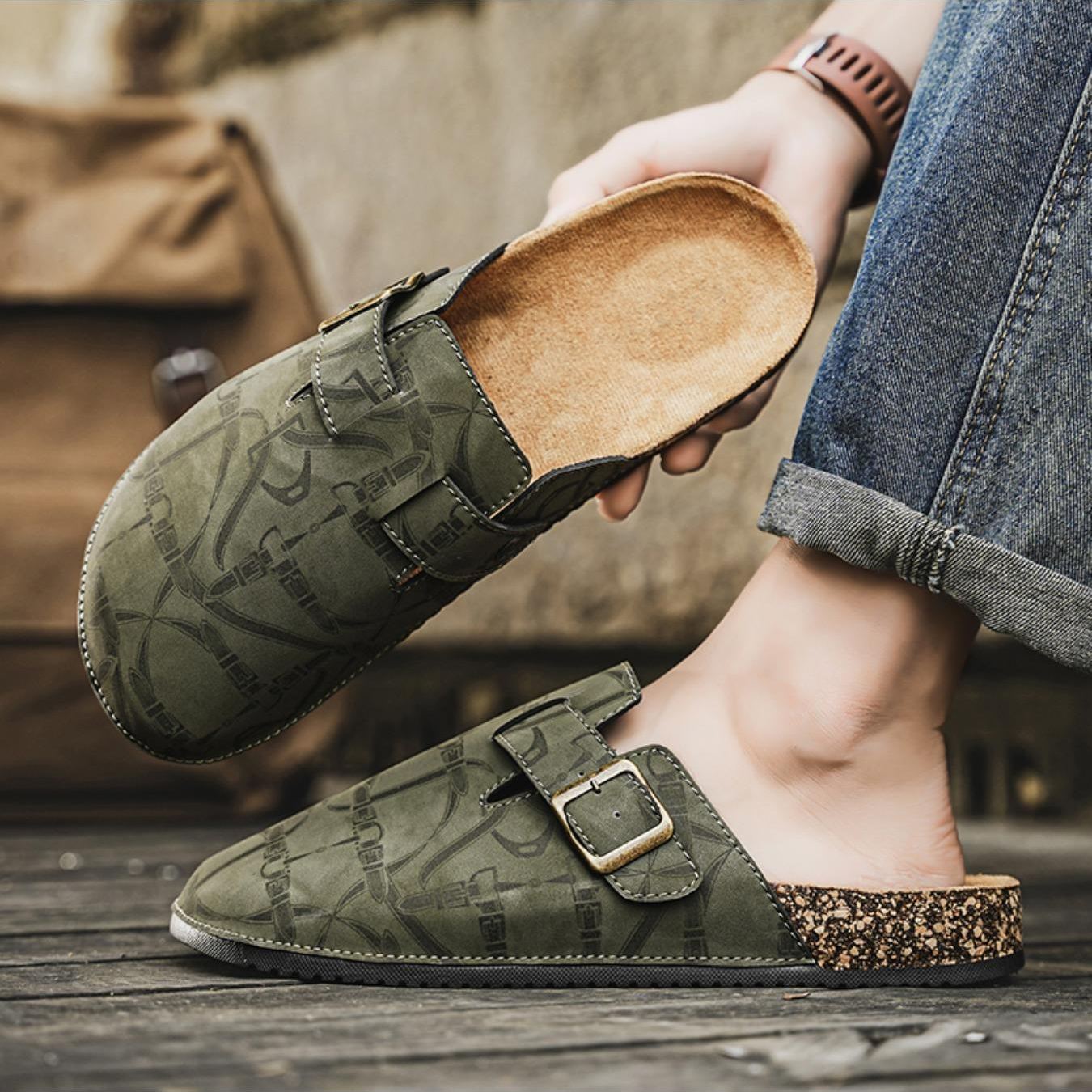 Casual Fashion Flat Slip On Mules Sandals For Men