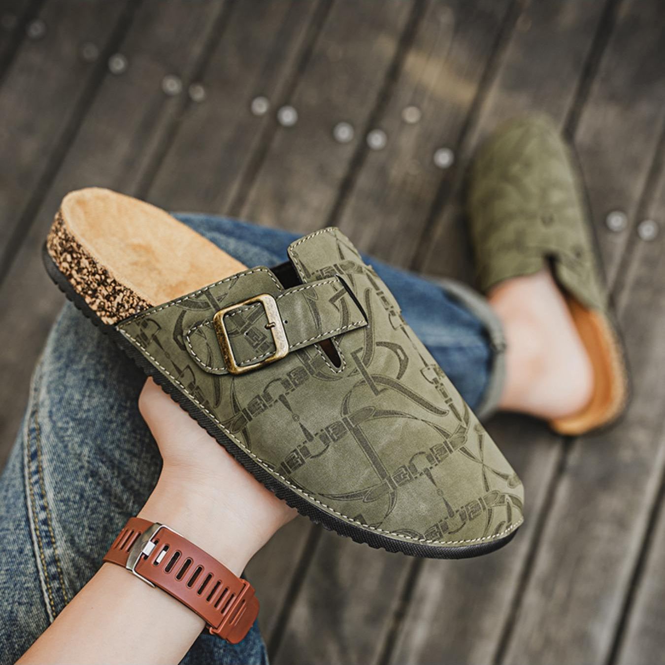 Casual Fashion Flat Slip On Mules Sandals For Men