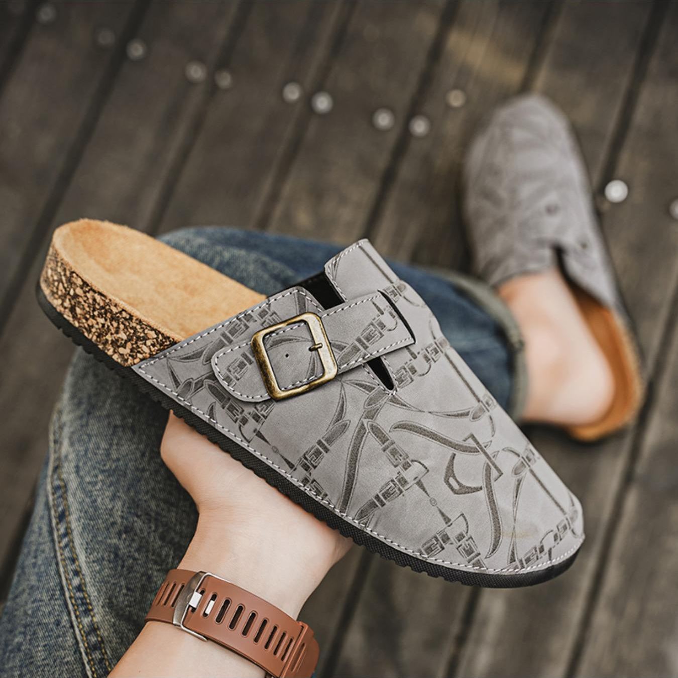 Casual Fashion Flat Slip On Mules Sandals For Men