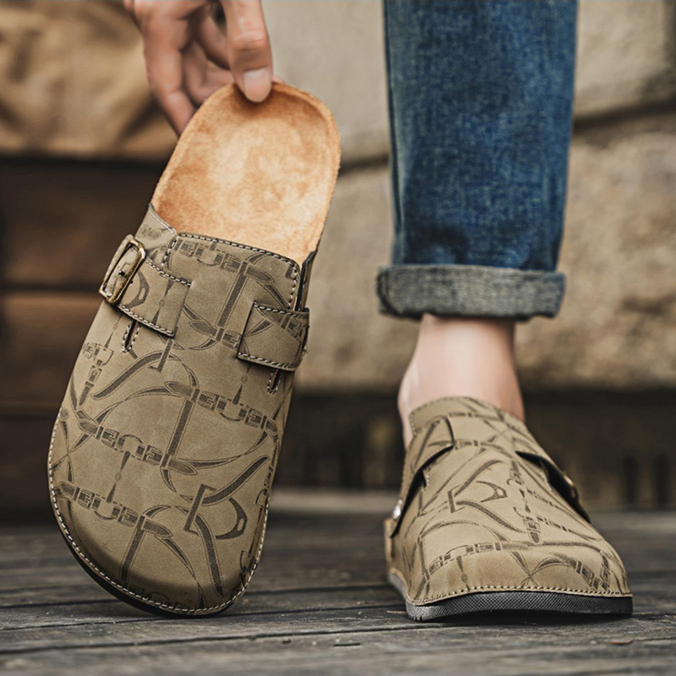 Casual Fashion Flat Slip On Mules Sandals For Men