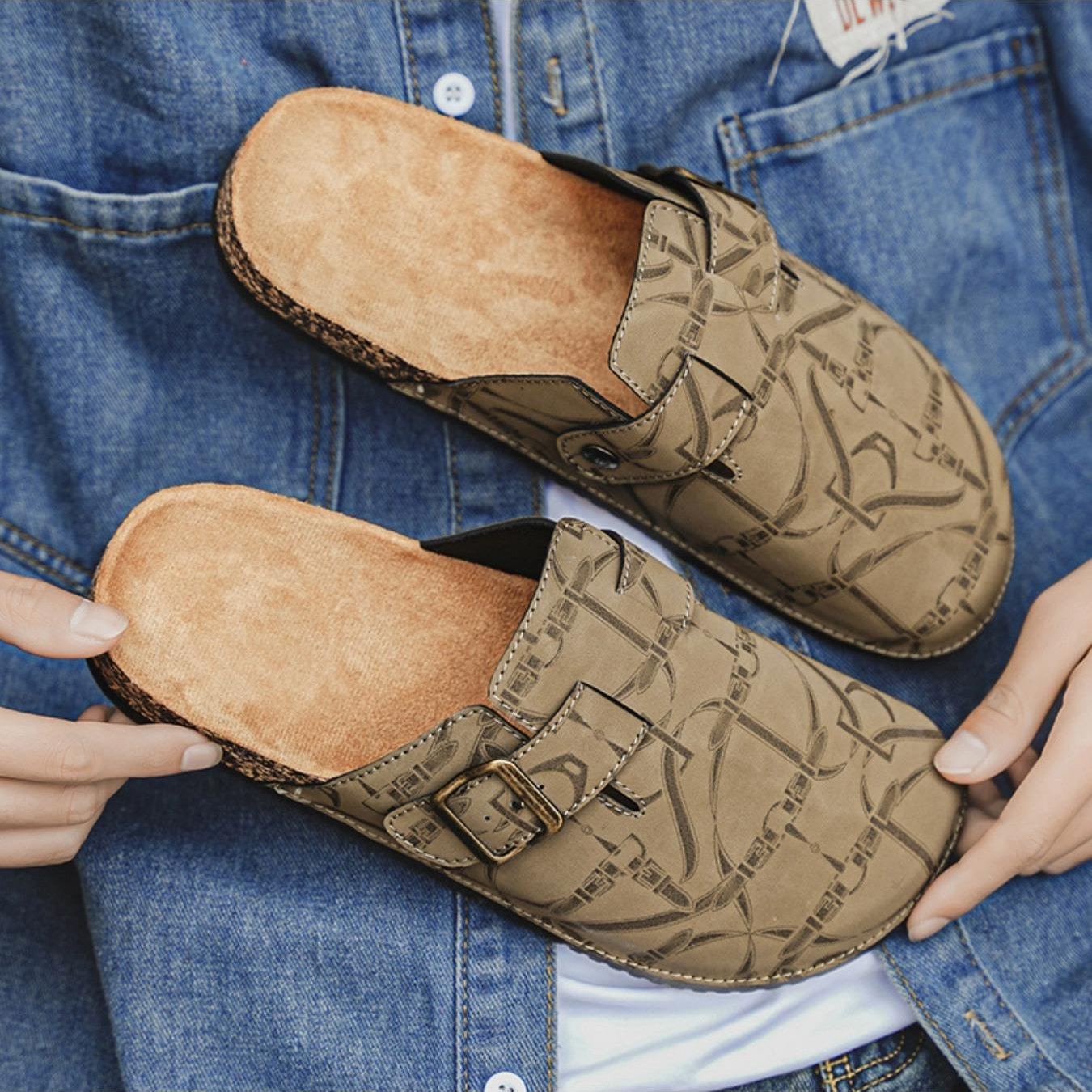 Casual Fashion Flat Slip On Mules Sandals For Men