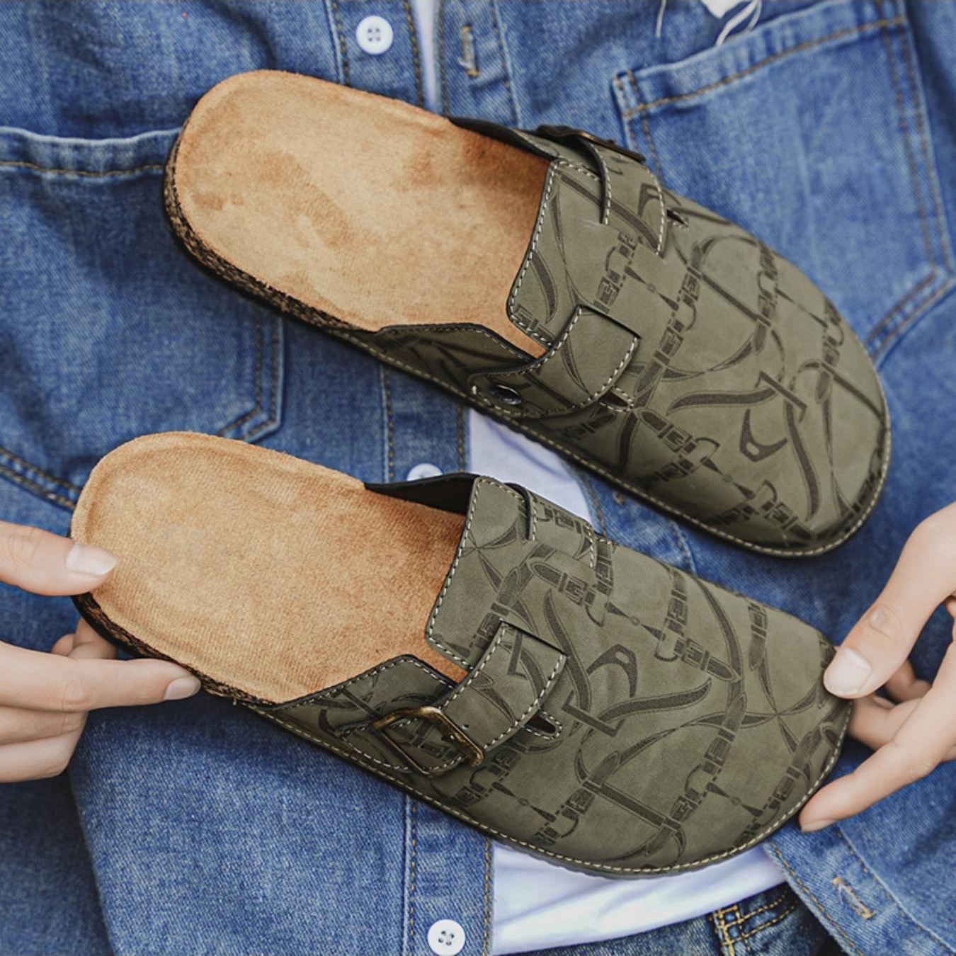 Casual Fashion Flat Slip On Mules Sandals For Men
