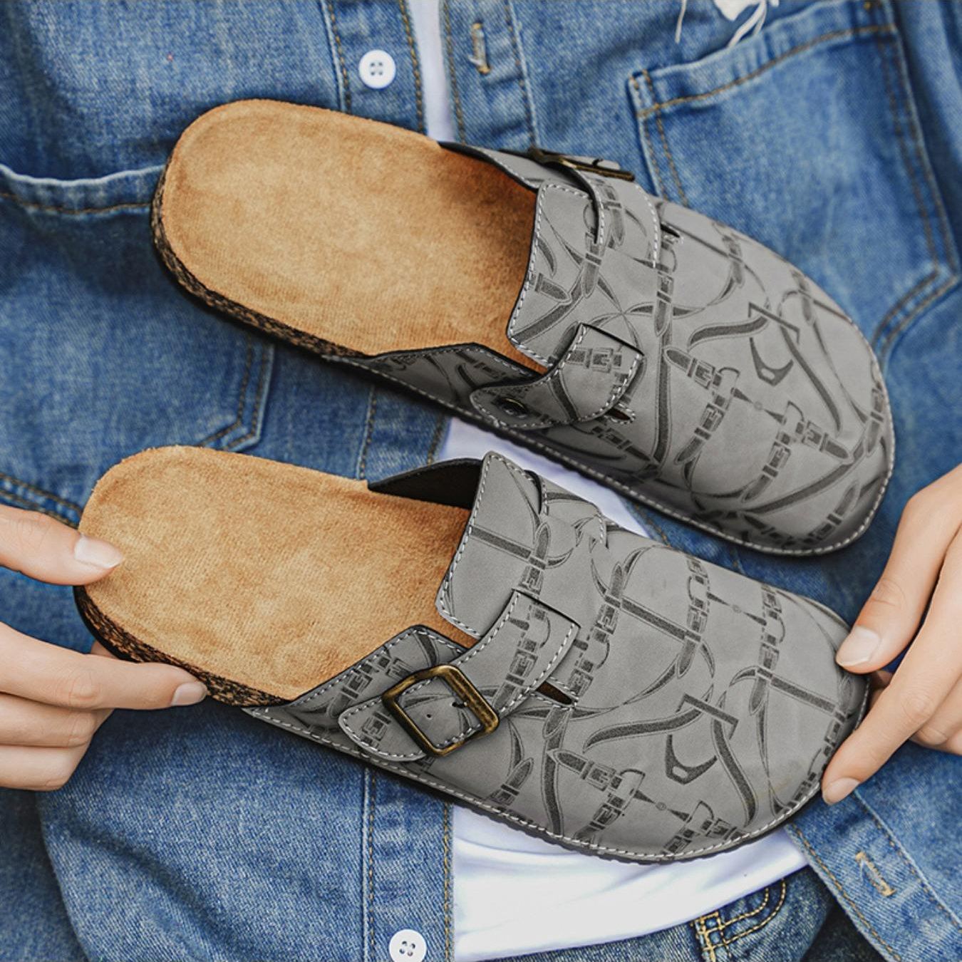 Casual Fashion Flat Slip On Mules Sandals For Men