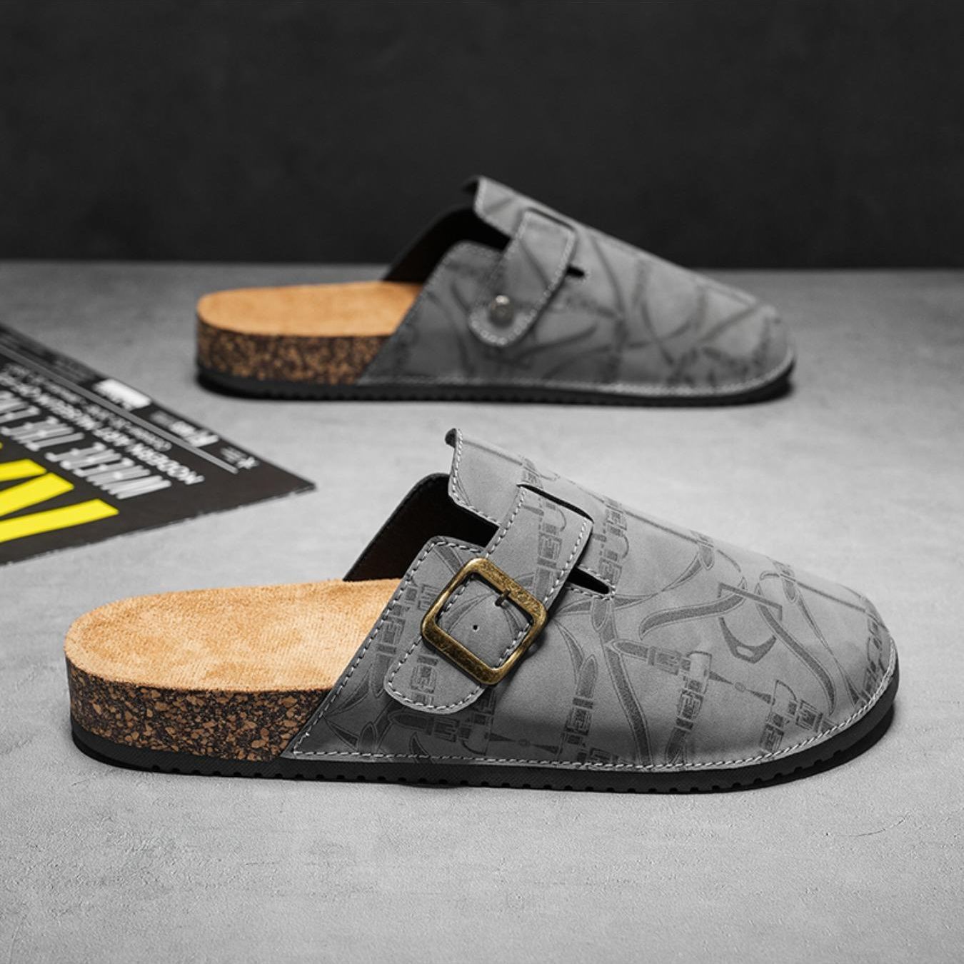 Casual Fashion Flat Slip On Mules Sandals For Men