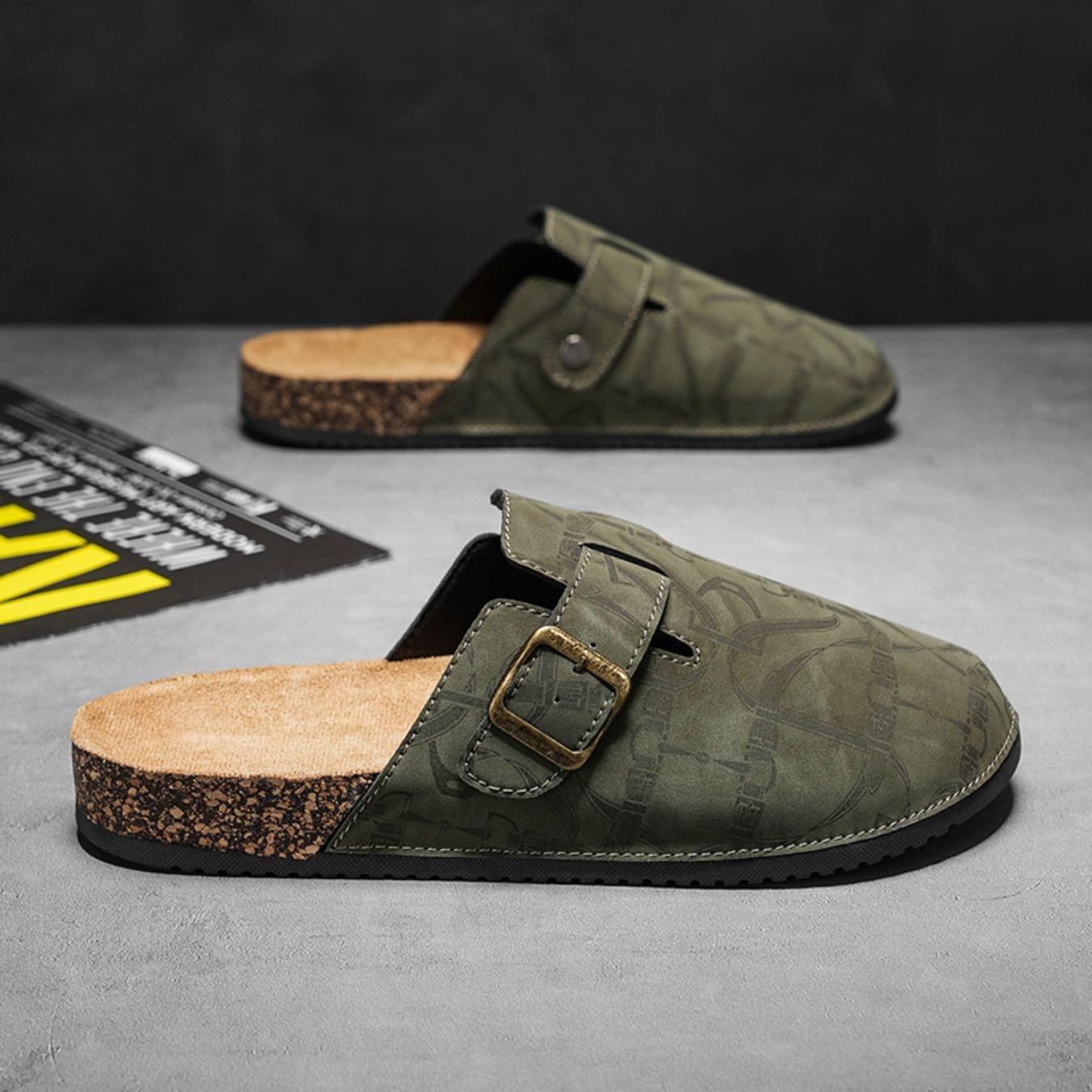 Casual Fashion Flat Slip On Mules Sandals For Men