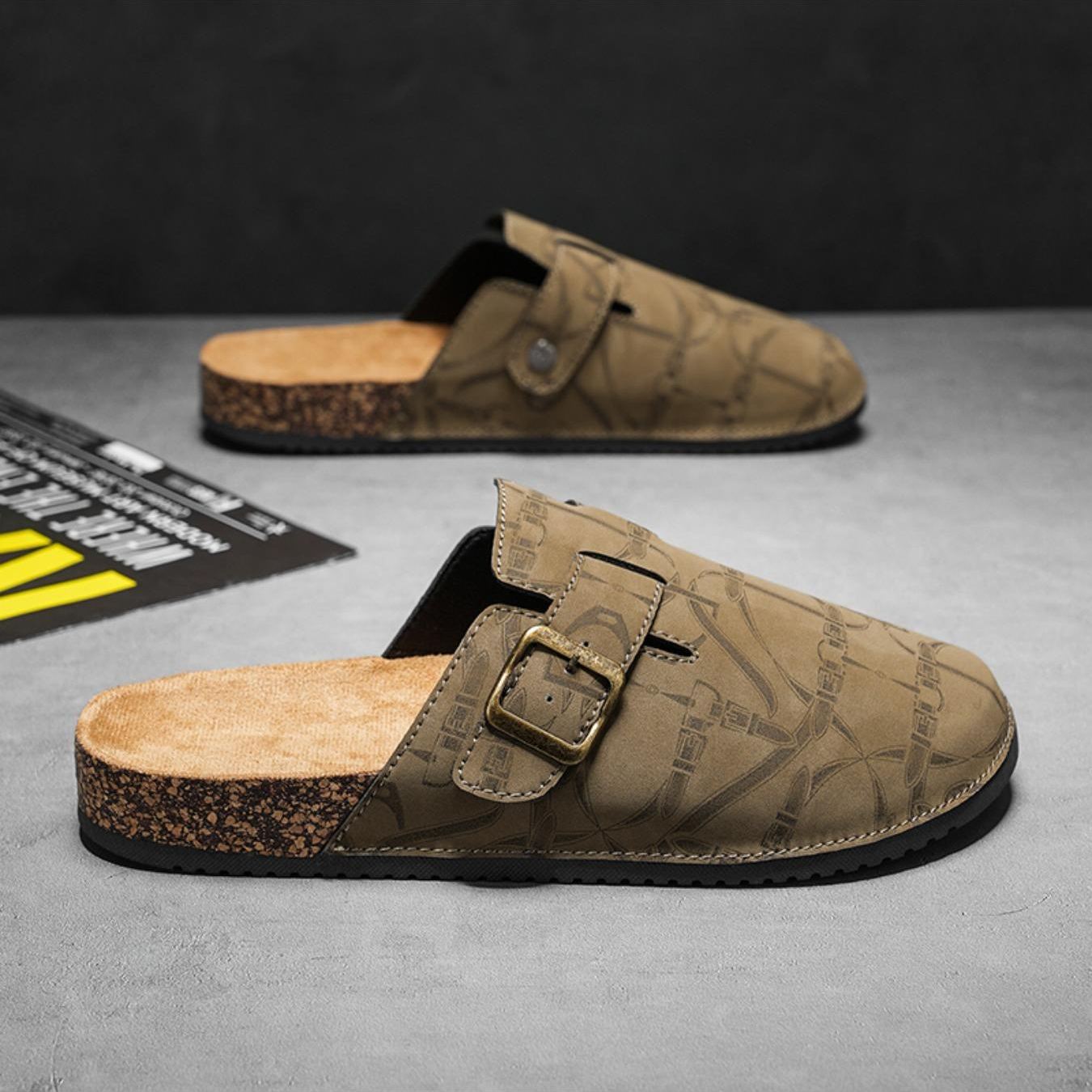 Casual Fashion Flat Slip On Mules Sandals For Men