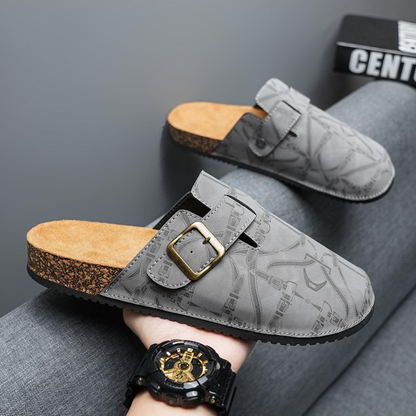 Casual Fashion Flat Slip On Mules Sandals For Men