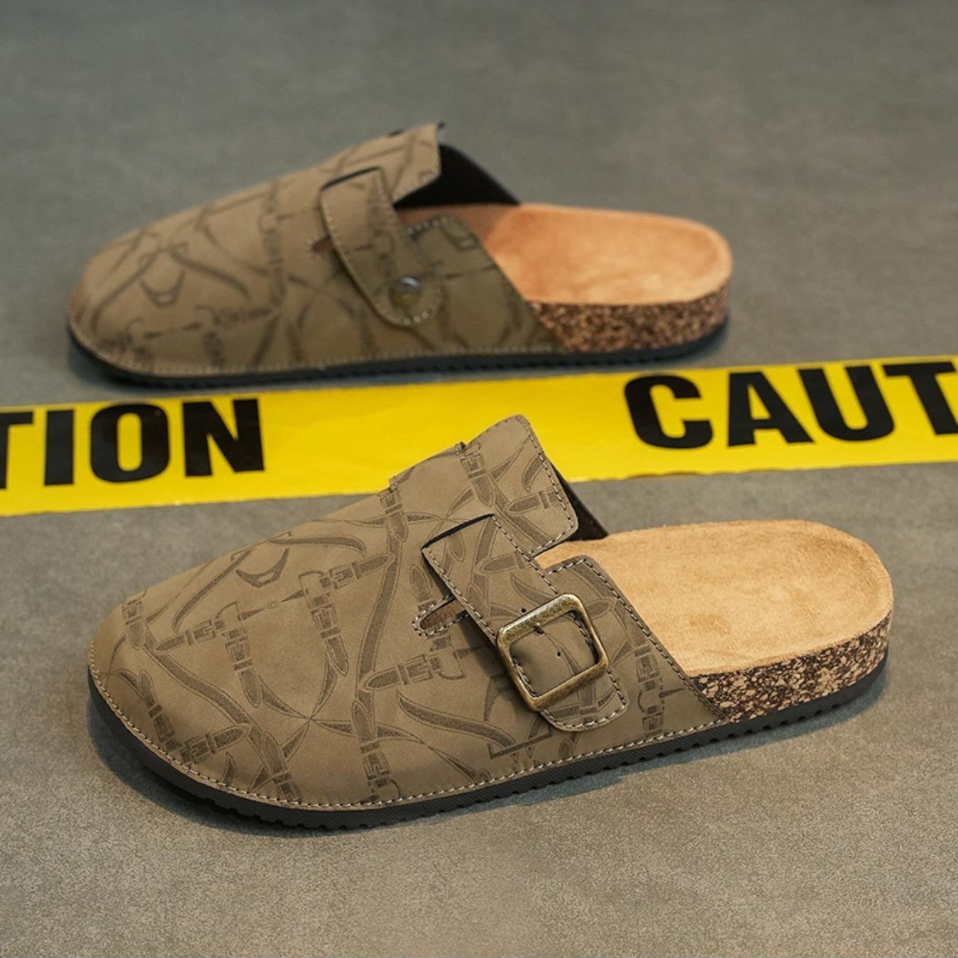 Casual Fashion Flat Slip On Mules Sandals For Men