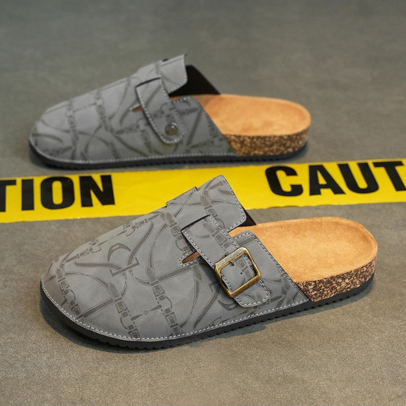 Casual Fashion Flat Slip On Mules Sandals For Men