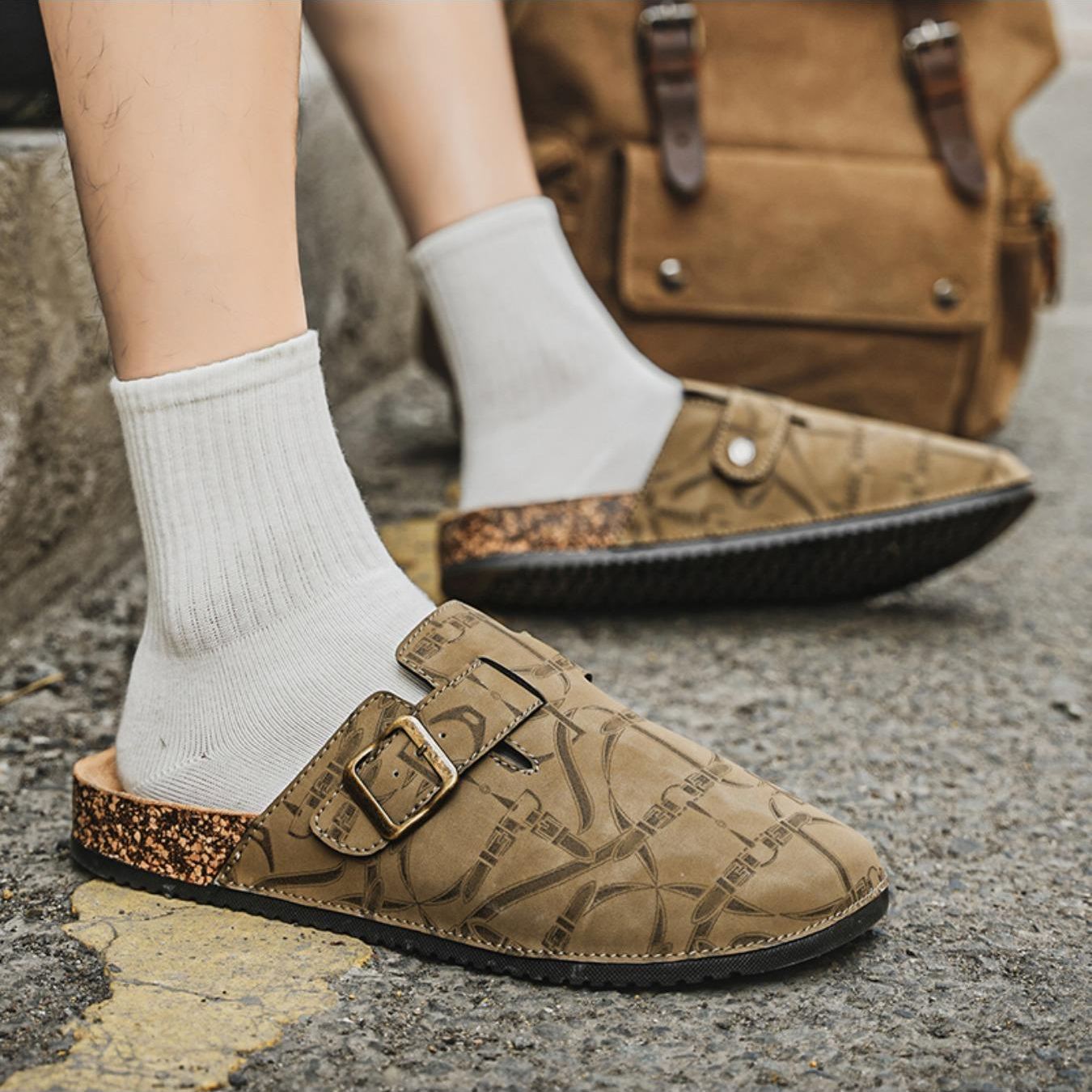 Casual Fashion Flat Slip On Mules Sandals For Men