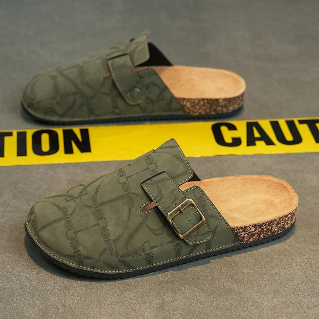 Casual Fashion Flat Slip On Mules Sandals For Men