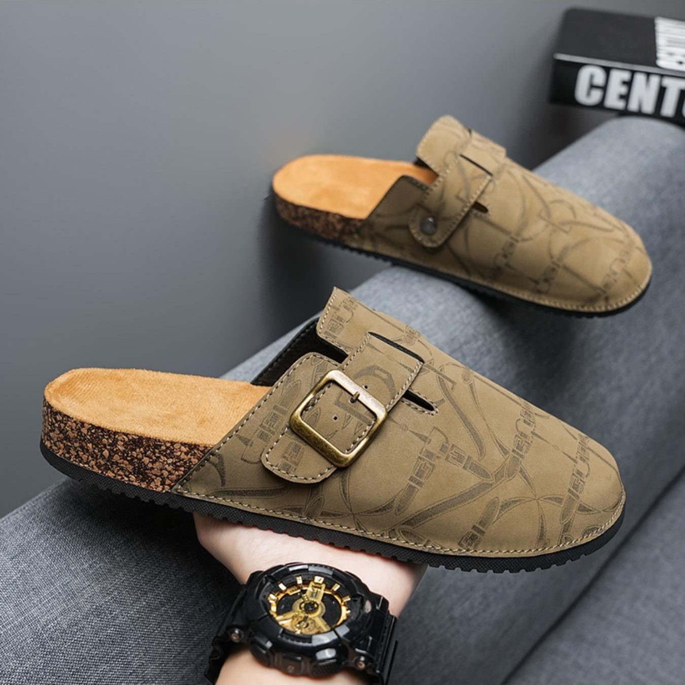 Casual Fashion Flat Slip On Mules Sandals For Men