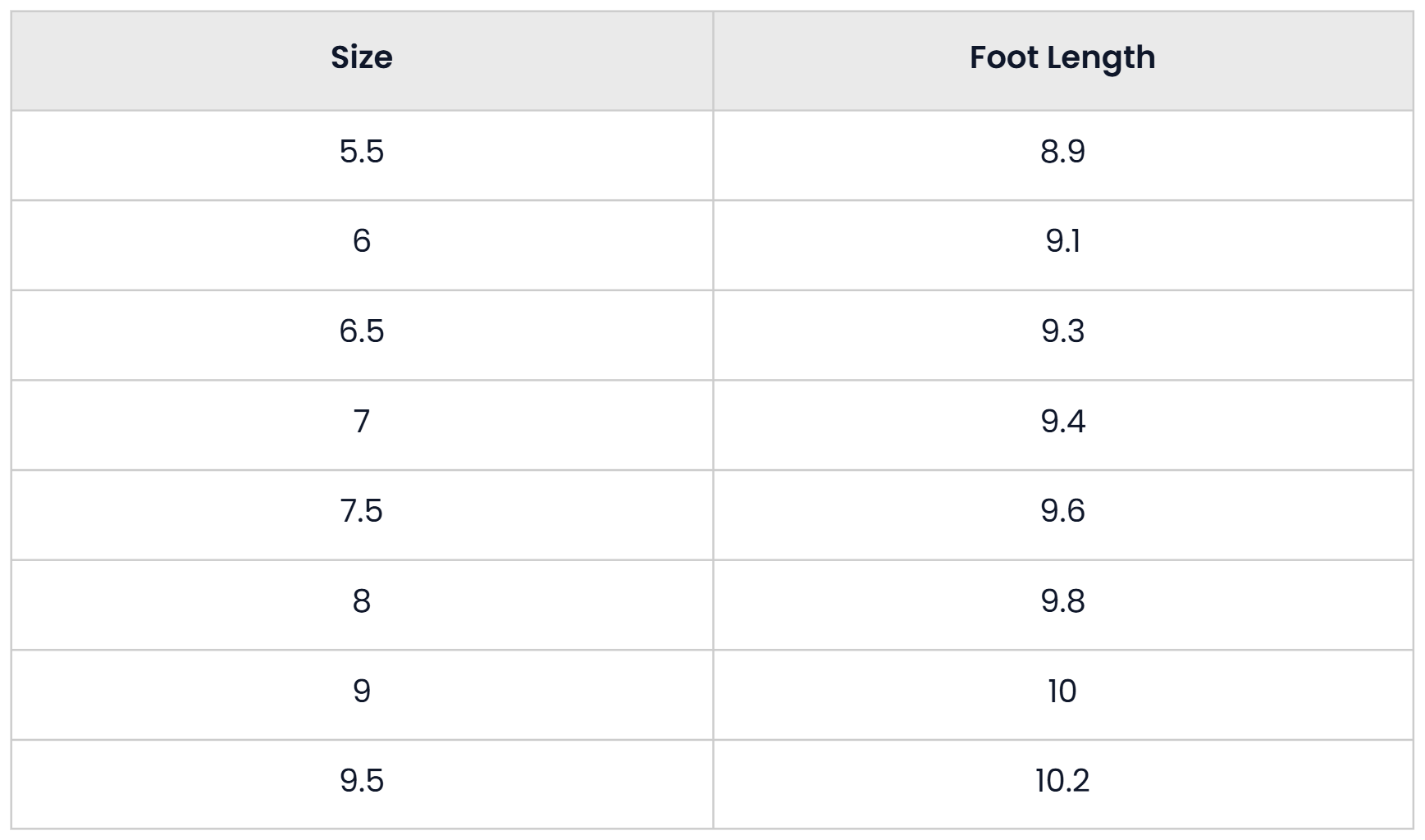 Size Chart for Casual Retro Streetwear Boots With Buckle For Women