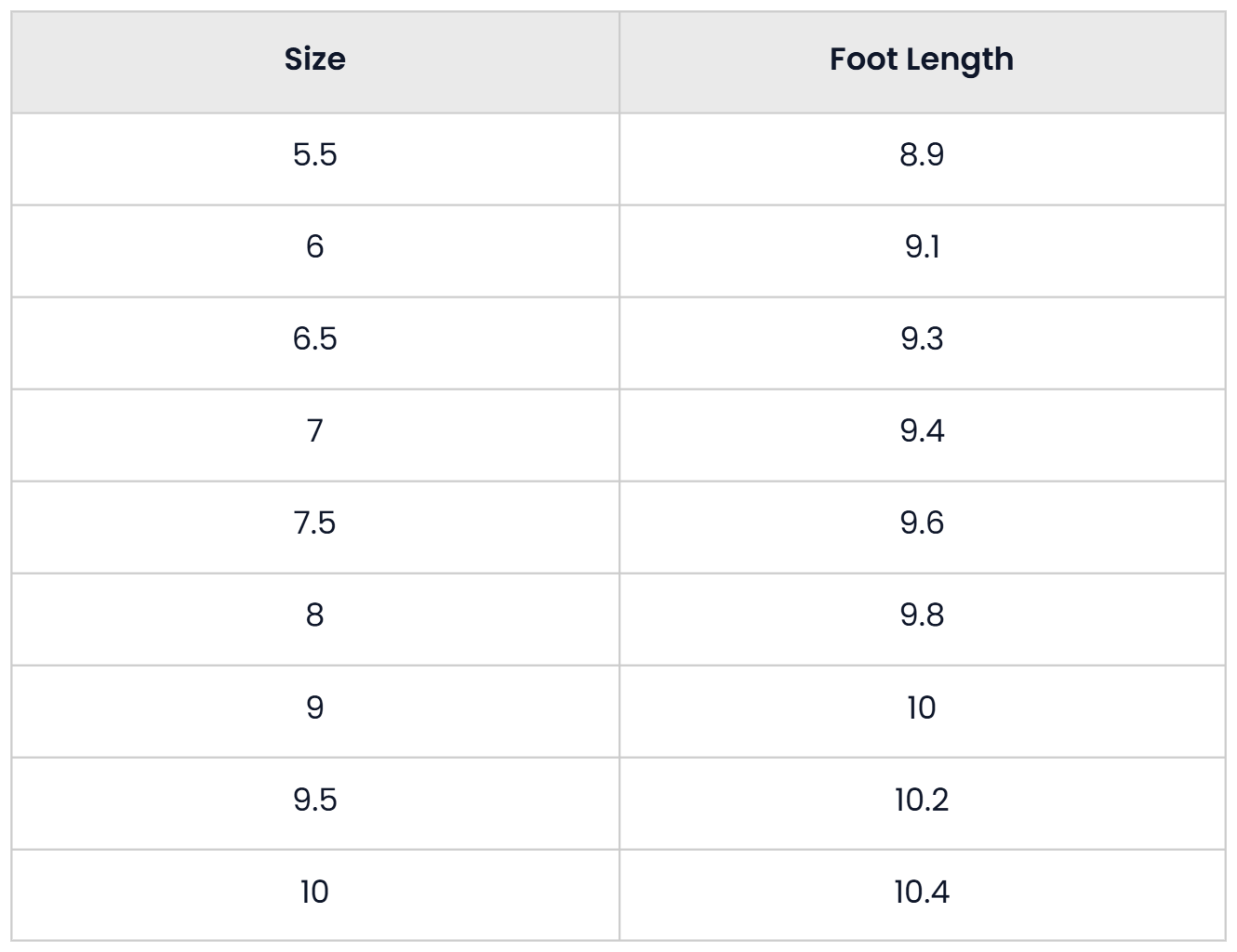 Size Chart for Casual Pointed Stiletto Sandals For Women