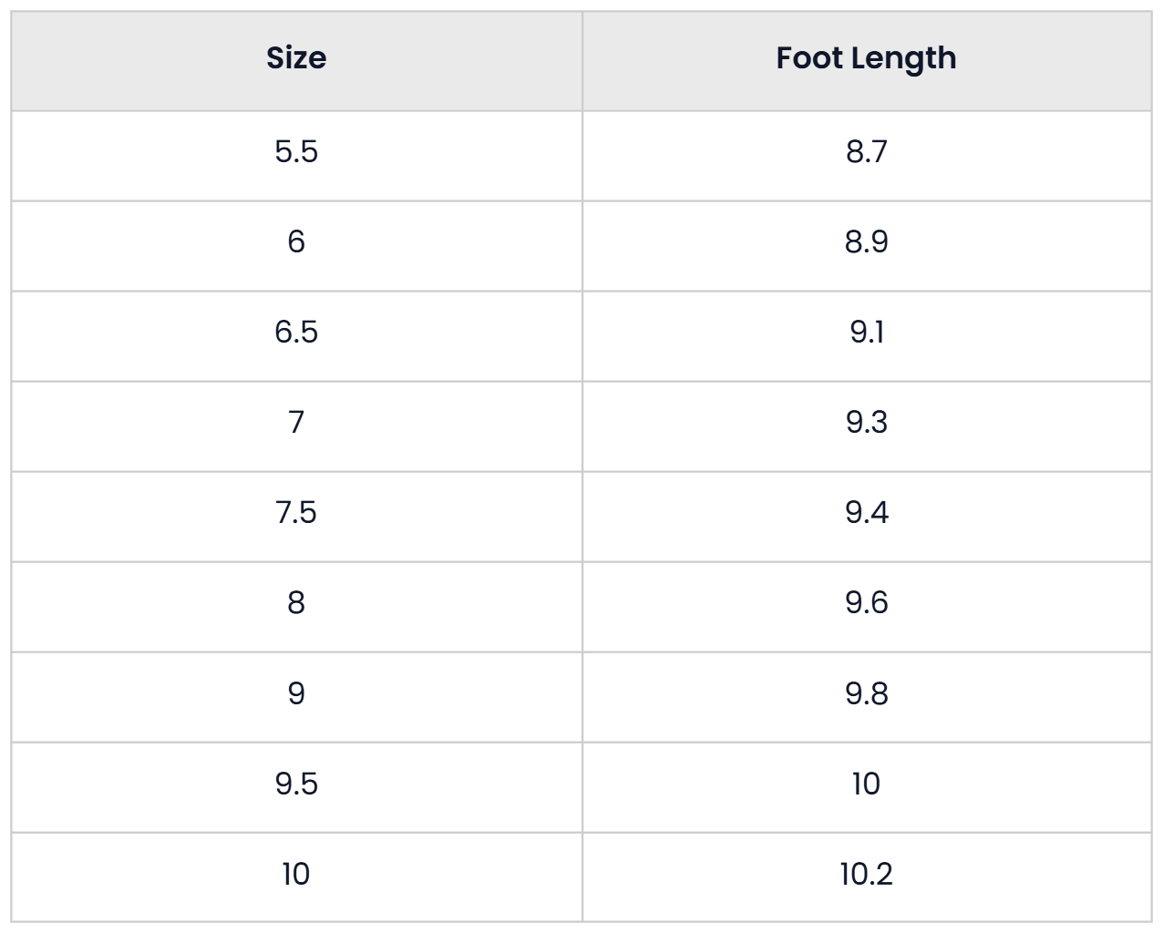 Size Chart for Casual Ruched Western Boots For Women