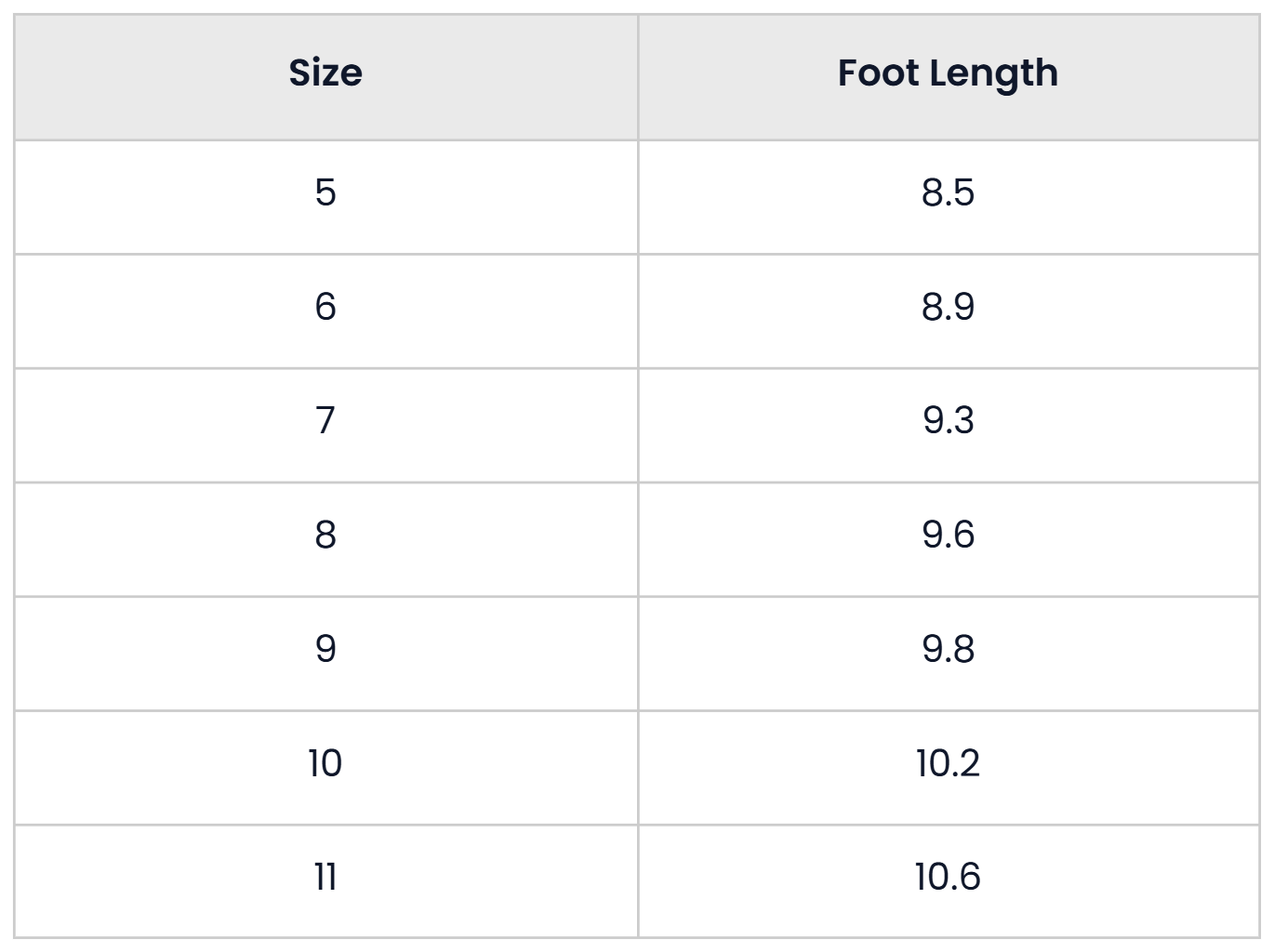 Size Chart for Casual Embroidered Western Pointed Cowboy Boots For Women