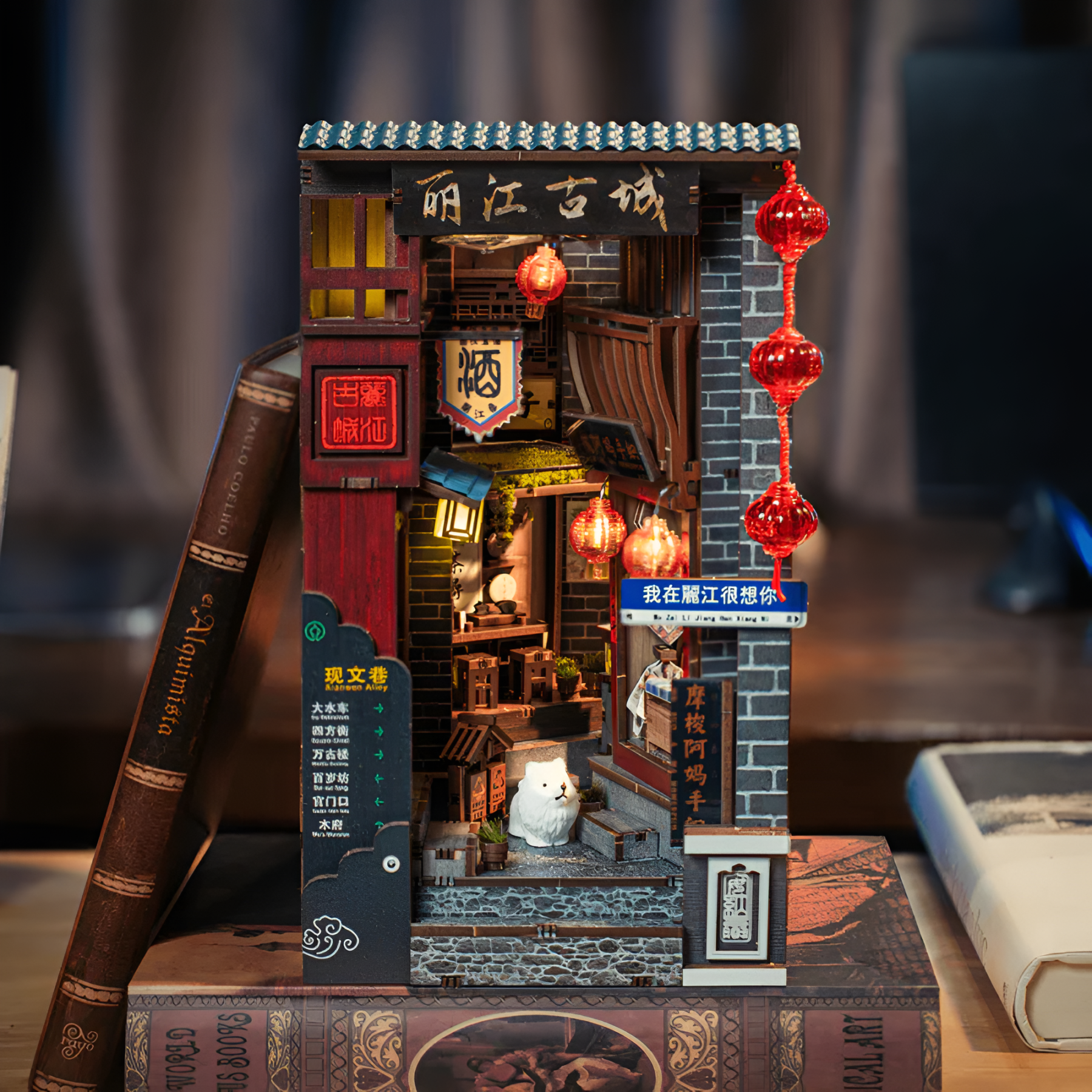 Miniature Book Nook Diorama Kit For Seoul Hipjiro Street Scene