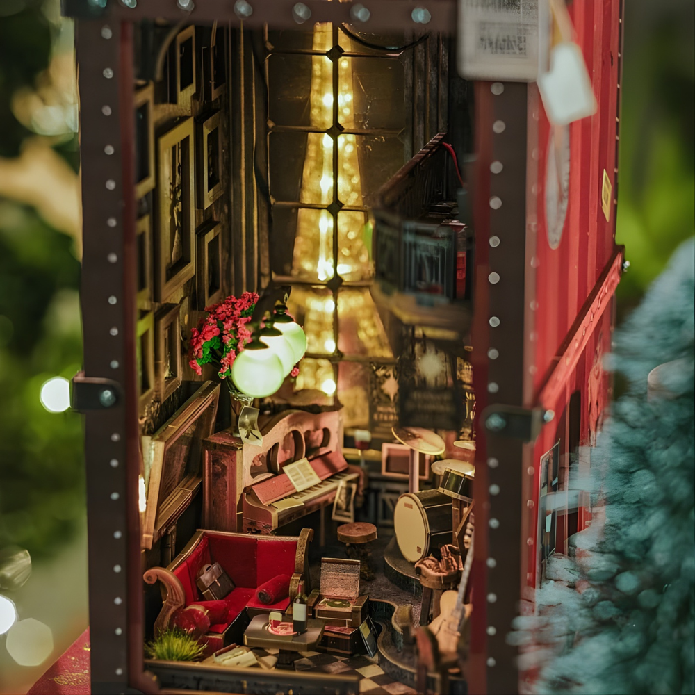 DIY Paris Book Nook With Eiffel Tower View