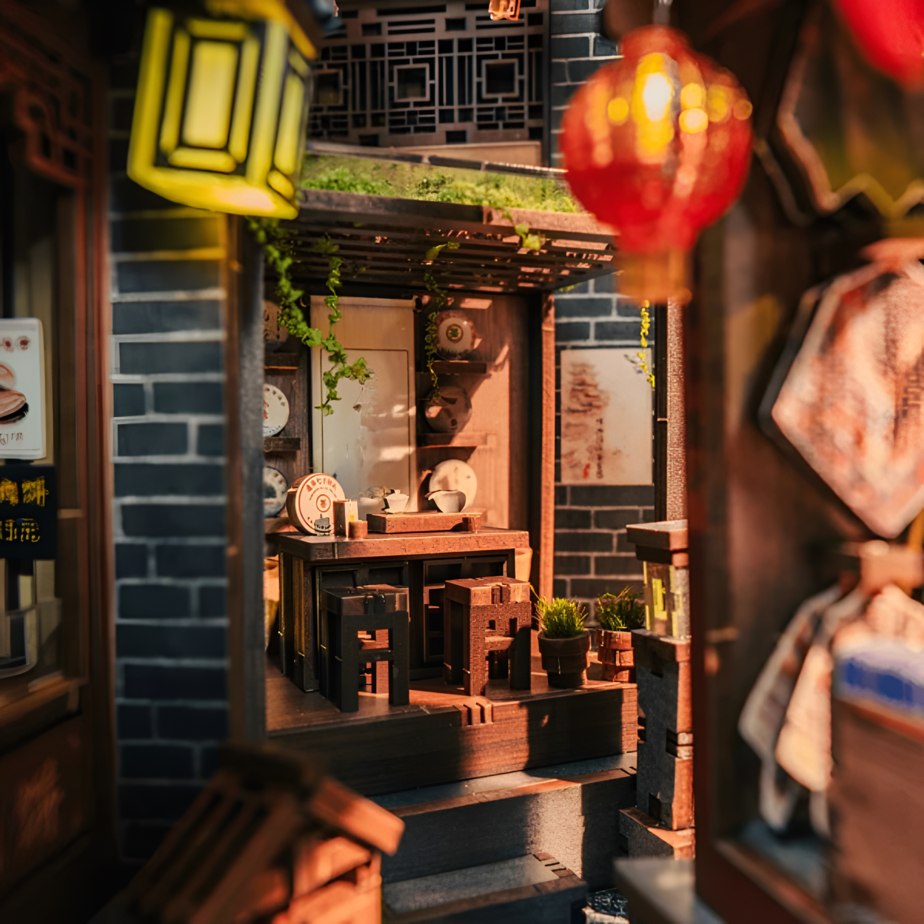 DIY Lijiang Ancient Town Book Nook Kit