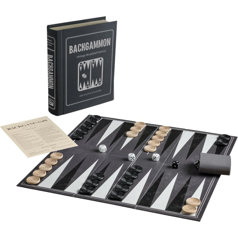 Classic Backgammon Set – A Timeless Strategy Game for All Ages-Book Shelf Game