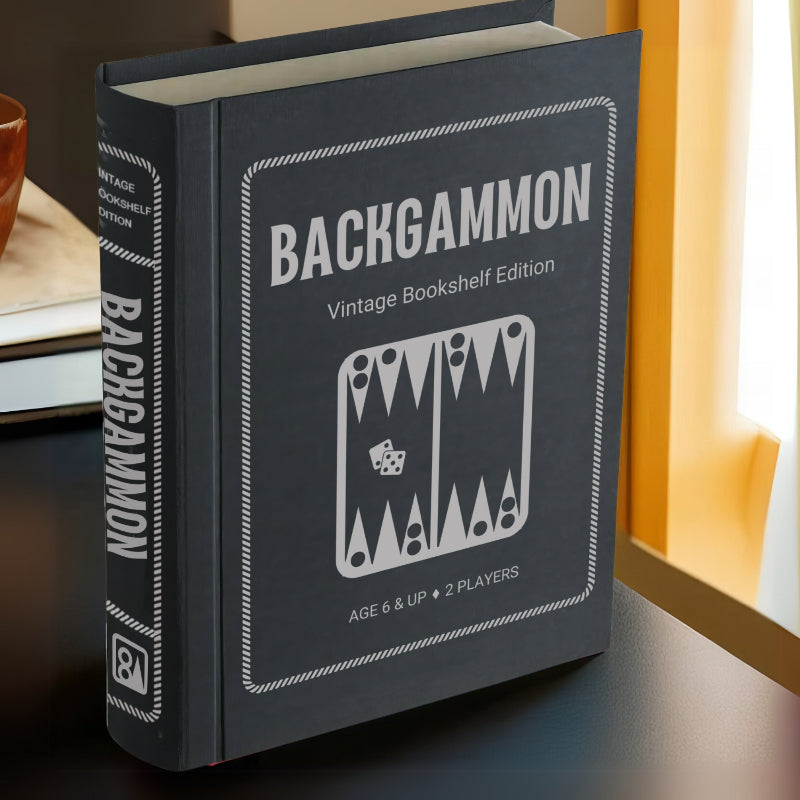 Classic Backgammon Set – A Timeless Strategy Game for All Ages-Book Shelf Game