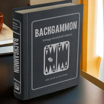 Classic Backgammon Set – A Timeless Strategy Game for All Ages-Book Shelf Game