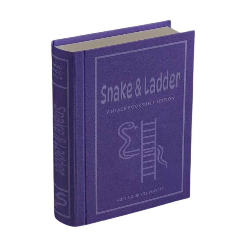 Snakes And Ladders Game – Vintage Bookshelf with Folding Board-Book Shelf Game