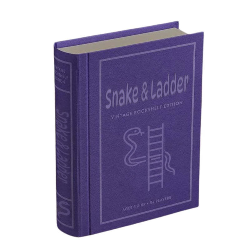 Snakes And Ladders Game – Vintage Bookshelf with Folding Board-Book Shelf Game