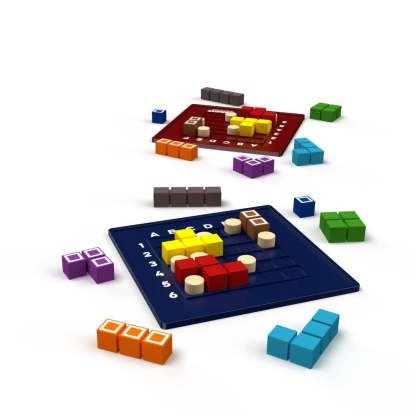The Genius Square Game - Two Player Logic Race Game-Book Shelf Game