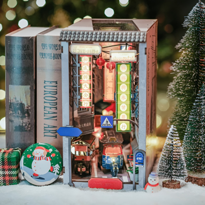 DIY Yaowarat Chinatown Book Nook Kit For Crafting