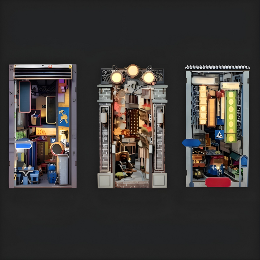 Three City Book Nook Craft Set