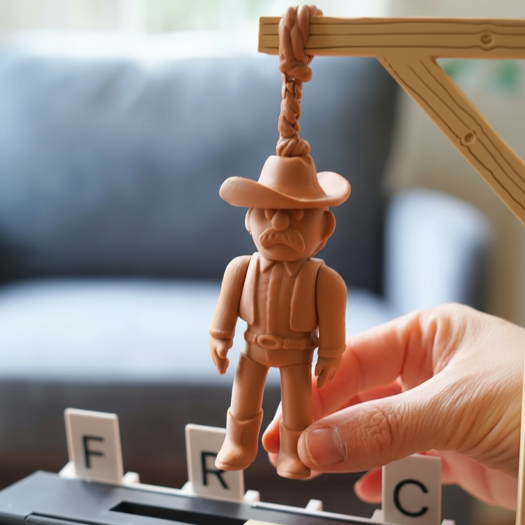 Classic Magnetic Hangman Word Guessing Game