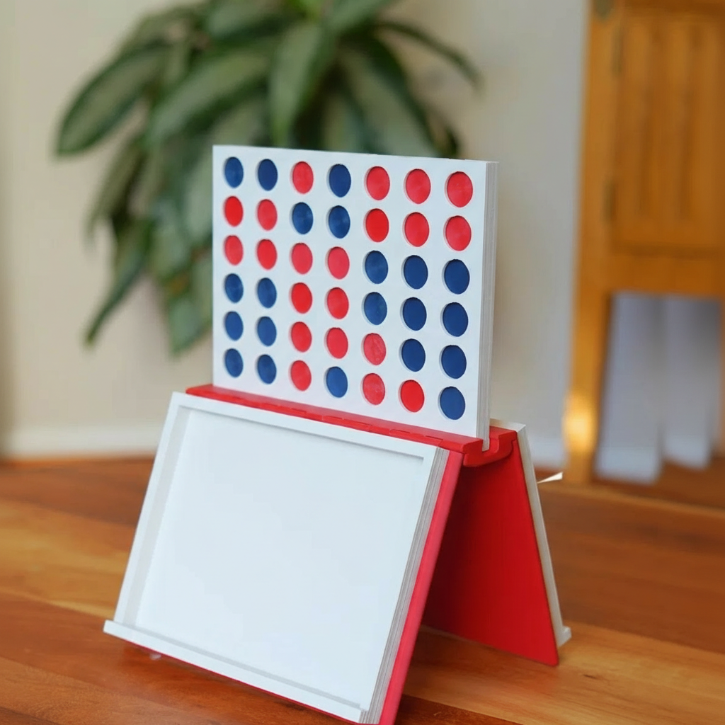 Portable Four In A Row Book Game 