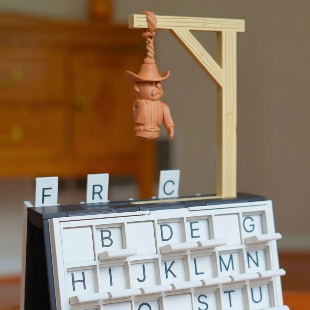 Classic Magnetic Hangman Word Guessing Game