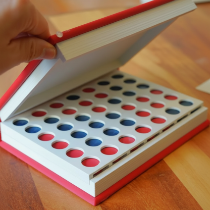 Portable Four In A Row Book Game 