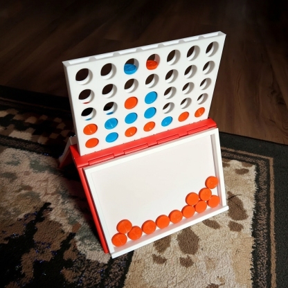 Portable Four In A Row Book Game 