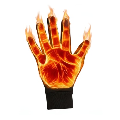 USB Heated Adjustable Fabric Glove Device