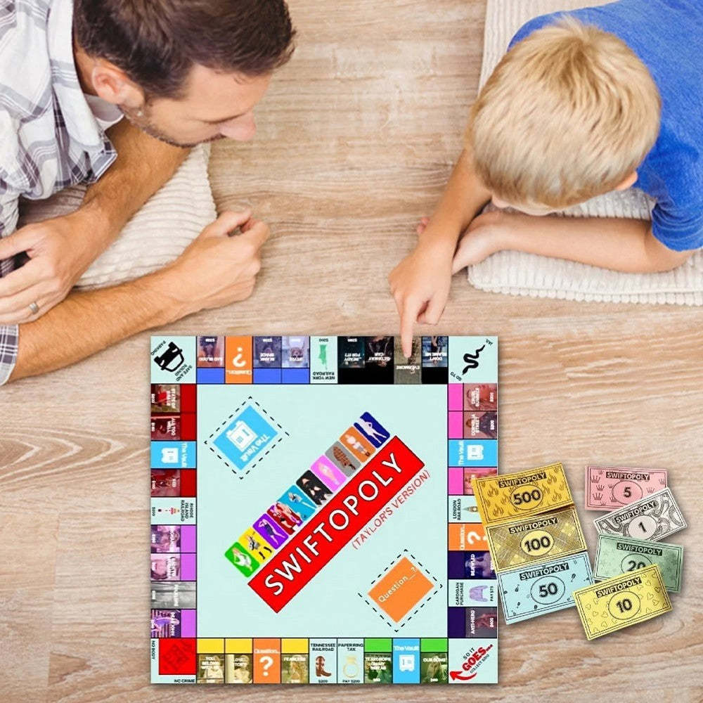 Swiftopoly Board Game-Book Shelf Game