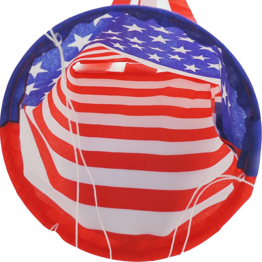 American Windsock Flag flying on outdoor flagpole