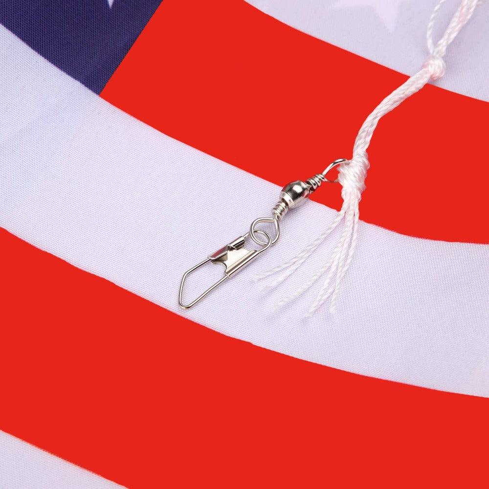 American Windsock Flag close-up showing fabric texture and vivid colors