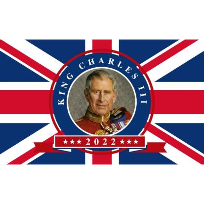 King Charles 2022 Flag - Premium Quality Flag for Royal Enthusiasts-Globe Flags