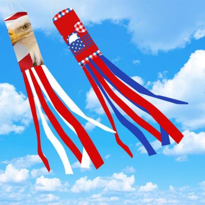 July 4th Windpipe Decoration-Globe Flags