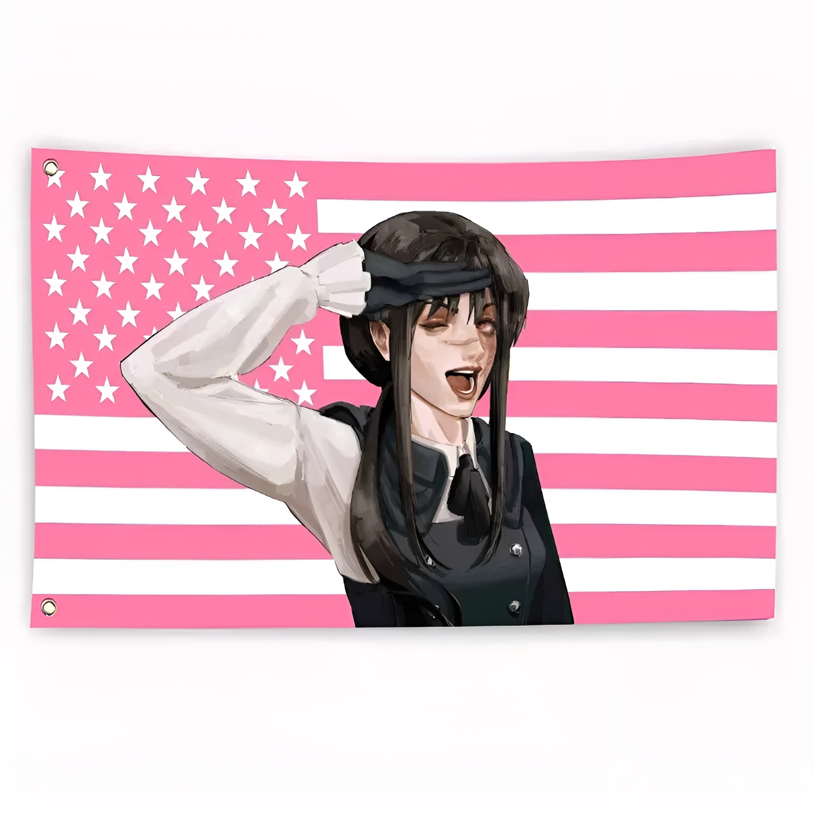 USA Flag Freedom Chainsaw Man anime banner