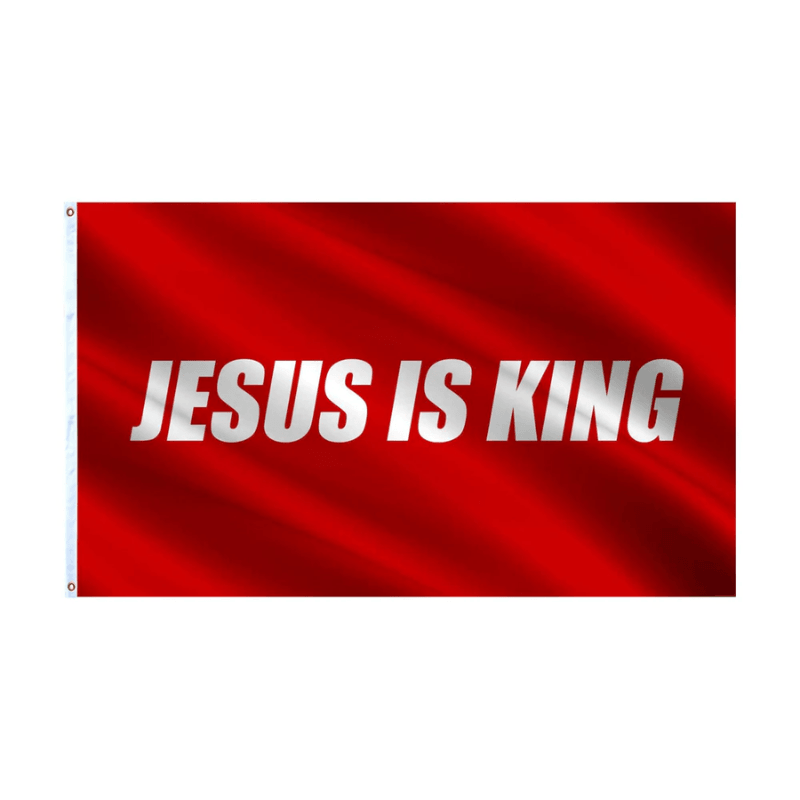 Jesus Is King Flag Faith Inspired Religious Banner-Globe Flags
